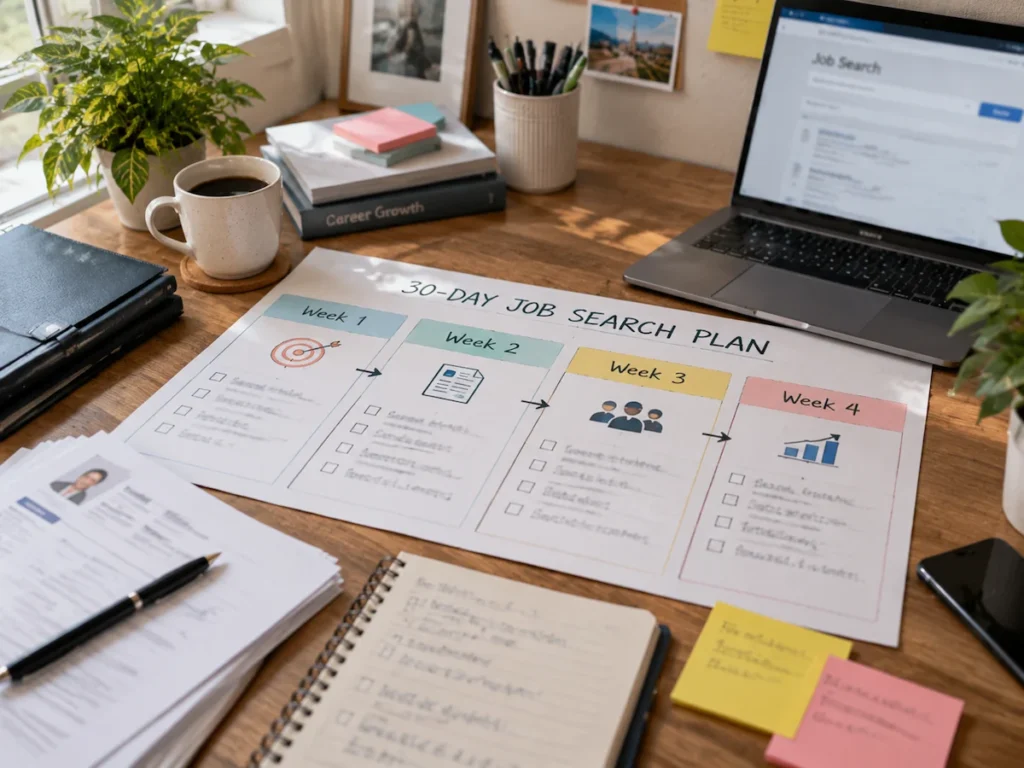 Mapping Out Your 30-Day Job Search Plan Week by Week
