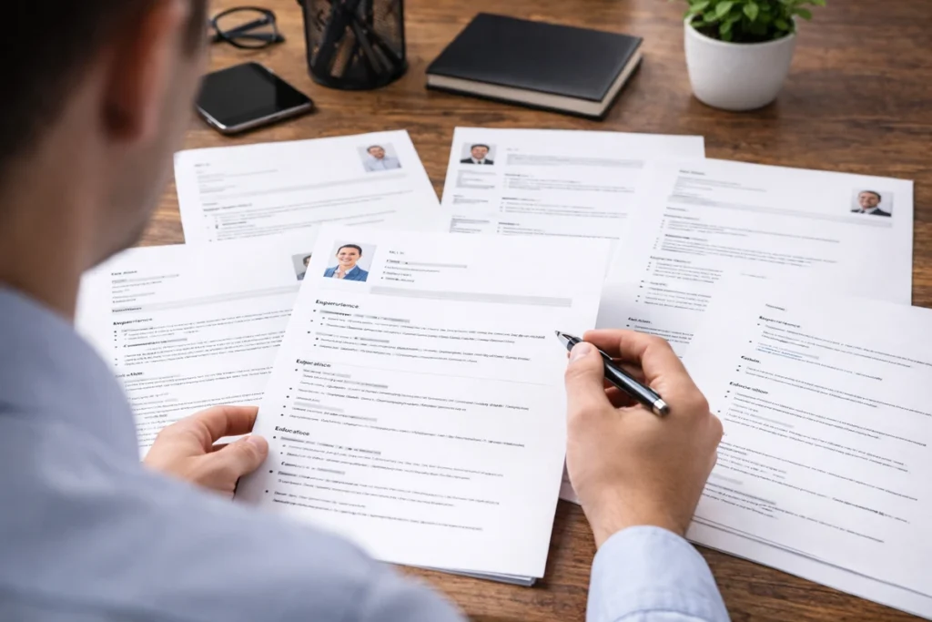 Sample CVs as Learning Tools